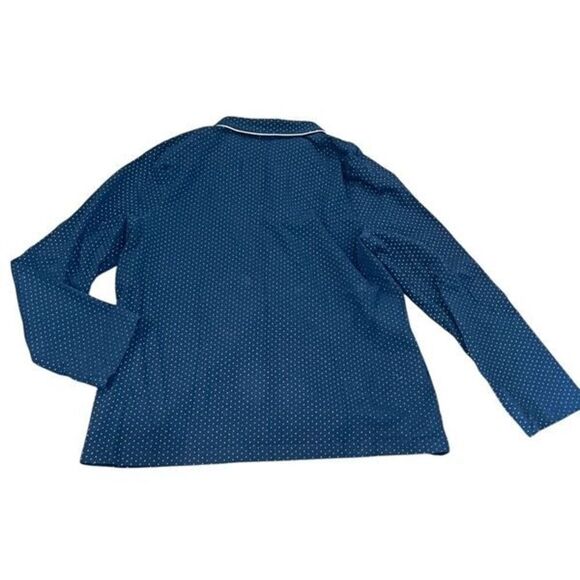 Soma Black Polka Dot Long Sleeve Pajama Top Size XL - Picture 2 of 3